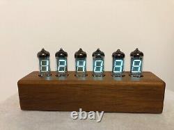 Merbau Wood Clock IV11 VFD Tubes Alarm Clock by Monjibox Nixie