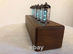 Merbau Wood Clock IV11 VFD Tubes Alarm Clock by Monjibox Nixie