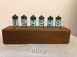 Merbau Wood Clock IV11 VFD Tubes Alarm Clock by Monjibox Nixie