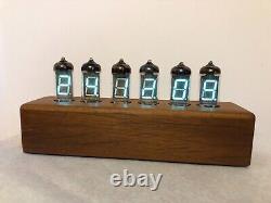 Merbau Wood Clock IV11 VFD Tubes Alarm Clock by Monjibox Nixie