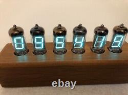 Merbau Wood Clock IV11 VFD Tubes Alarm Clock by Monjibox Nixie