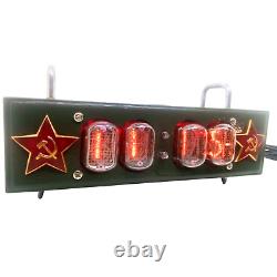 Metro 2033 Game Nixie Tube Table Clock with IN-12 Tubes. Post Apocalypse Style