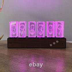 Modern Digital RGB LED Nixie Tube Desk Clock Bedroom Clock Visual Effects