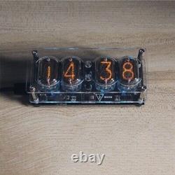 Modern IN12 Nixie Tube Fluorescent Digital Clock 225 Colors Light Time/Date