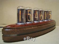 Monjibox Admiral Nixie Clock with large NOS IN18 tubes