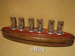 Monjibox Admiral Nixie Clock with large NOS IN18 tubes