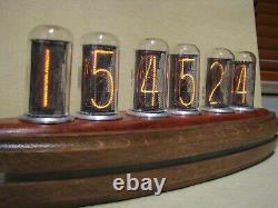 Monjibox Admiral Series Nixie Clock Uhr Large IN18 Nixie Tubes