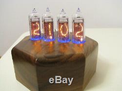 Monjibox Heptagon IN14 tubes nixie clock thermometer hygrometer