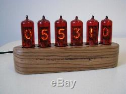 Monjibox Jewel Series Nixie Clock Z570M tubes Zebrano wooden case