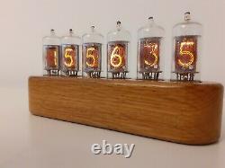 Monjibox Nixie Jewel Series Clock Z570M tubes wooden case