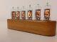 Monjibox Nixie Jewel Series Clock Z570m Tubes Wooden Case