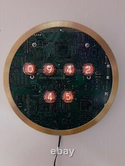 Monjibox Nixie Wall clock with German Z560M Nixie tubes