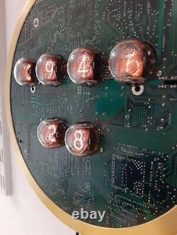 Monjibox Nixie Wall clock with German Z560M Nixie tubes