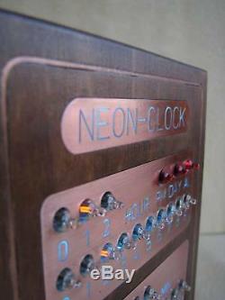 Monjibox Steampunk NEON Nixie CLOCK US Version
