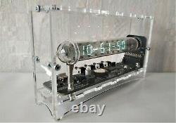 NEW handmade NIXIE era tube CLOCK IV-18 VFD Ice tube clock similar nixie clock