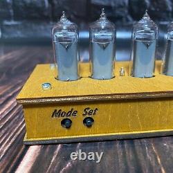 NIXIE CLOCK TUBE with IN-14 Wooden Case Vintage Tubes FREE UPS EXPRESS SHIPPING