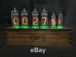 NIXIE TUBE Clock Vintage Pulsar IN14 + IN16 RGB assembled adapter 6-tubes