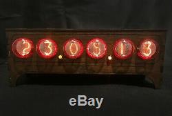 NIXIE TUBE Clock vintage Pulsar IN-1 assembled adapter 6-tubes