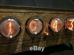 NIXIE TUBE Clock vintage Pulsar IN-1 assembled adapter 6-tubes