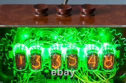 NIXIE Tube Steampunk Desktop Clock Vintage Retro Fallout design Made in Ukraine