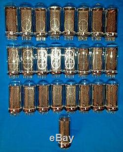 NOS Lot of 25 pcs IN-18 VINTAGE USSR NIXIE Tubes For clock Tested/ONE DATE=1980=