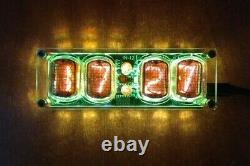 Nixie Clock IN-12 With Tube RGB Backlight Assembled GIFT CARTON BOX 12/24 format