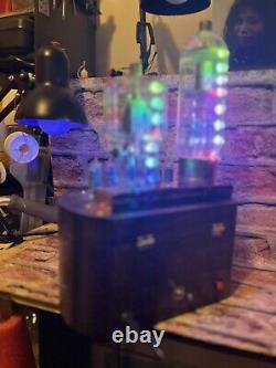 Nixie Clock IN-14 Retro Steampunk. JAN-CEP-872A+ Eimac 15 rgb + Vintage Meter