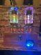 Nixie Clock In-14 Retro Steampunk. + Twin Eimac 2-150d Tubes With Rgb Lit Meter