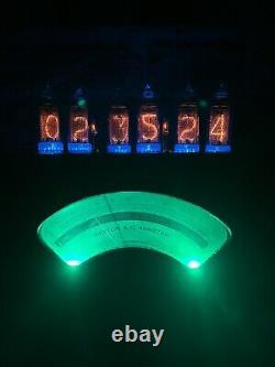 Nixie Clock IN-14 Retro Steampunk. Weston 155 Ammeter Repurposed As Nixie Clock