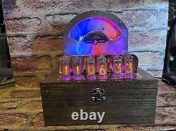 Nixie Clock IN-14 Tubes. Retro Steampunk Copper Clad Weston 264, 6 RGB's