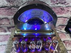 Nixie Clock IN-14 Tubes. Retro Steampunk Copper Clad Weston 264, 6 RGB's