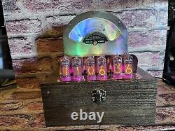 Nixie Clock IN-14 Tubes. Retro Steampunk Copper Clad Weston 264, 6 RGB's