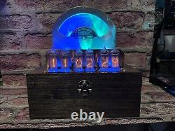 Nixie Clock IN-14 Tubes. Retro Steampunk Copper Clad Weston 264, 6 RGB's