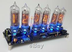 Nixie Clock Kit For IN-14 Nixie Tubes. PV Electronics Quality