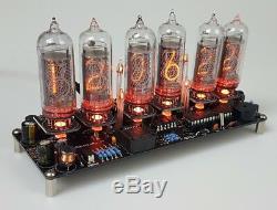 Nixie Clock Kit For IN-14 Nixie Tubes. PV Electronics Quality