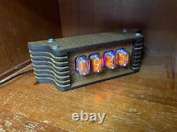 Nixie Clock Kit IN-12 (With tubes) and Wooden Enclosure and Power Supply US 12hf