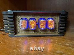 Nixie Clock Kit IN-12 (With tubes) and Wooden Enclosure and Power Supply US 12hf