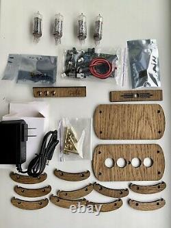 Nixie Clock Kit IN-14 (With tubes) and Wooden Enclosure