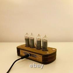 Nixie Clock Kit IN-14 (With tubes) and Wooden Enclosure