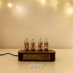 Nixie Clock Kit IN14 (With NEW Tubes, NEVER Used!) and Wooden Enclosure
