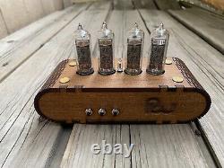 Nixie Clock Kit IN14 (With tubes) and Wooden Enclosure. 12 H. F