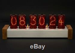 Nixie Clock Large rare 6x Z566M tubes included Vintage Steampunk Cold War