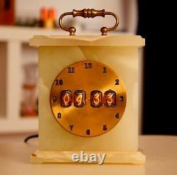Nixie Clock Marble IN17 nixie handmade by Monjibox