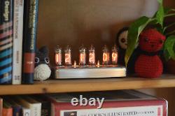 Nixie Clock in polished anodized billet aluminum enclosure IN14 tubes