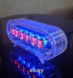 Nixie Clock with IN-12 Tubes Multi Color Backlight Best Gift Idea