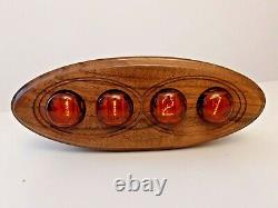 Nixie Clock with Z560M NOS German tubes Walnut by Monjibox