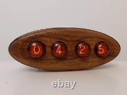 Nixie Clock with Z560M NOS German tubes Walnut by Monjibox