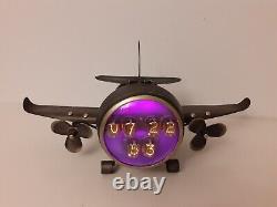 Nixie Plane Clock with Wi-Fi Sync and Siemens ZM1188