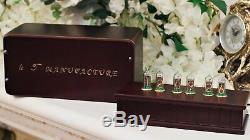 Nixie Tube Clock 6 x IN-14 Vintage Retro Table Clock Wooden Nice Gift