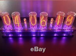 Nixie Tube Clock Assembled With IN-18 Tubes Largest Fallout Steampunk Vintage